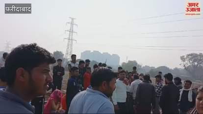 VIDEO : HSVP team reached a village in Greater Faridabad to remove encroachment.