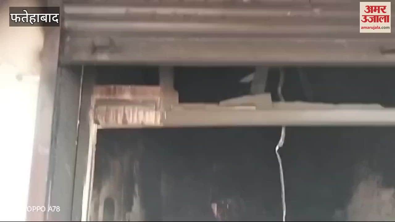 VIDEO : Fire broke out in a property dealer's shop in Tohana, Fatehabad, loss of thousands
