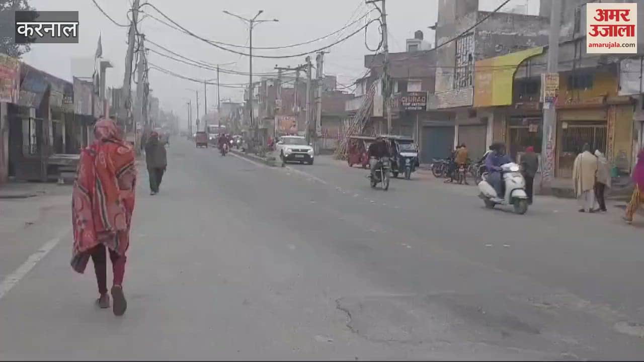 VIDEO : Light fog prevails in Karnal