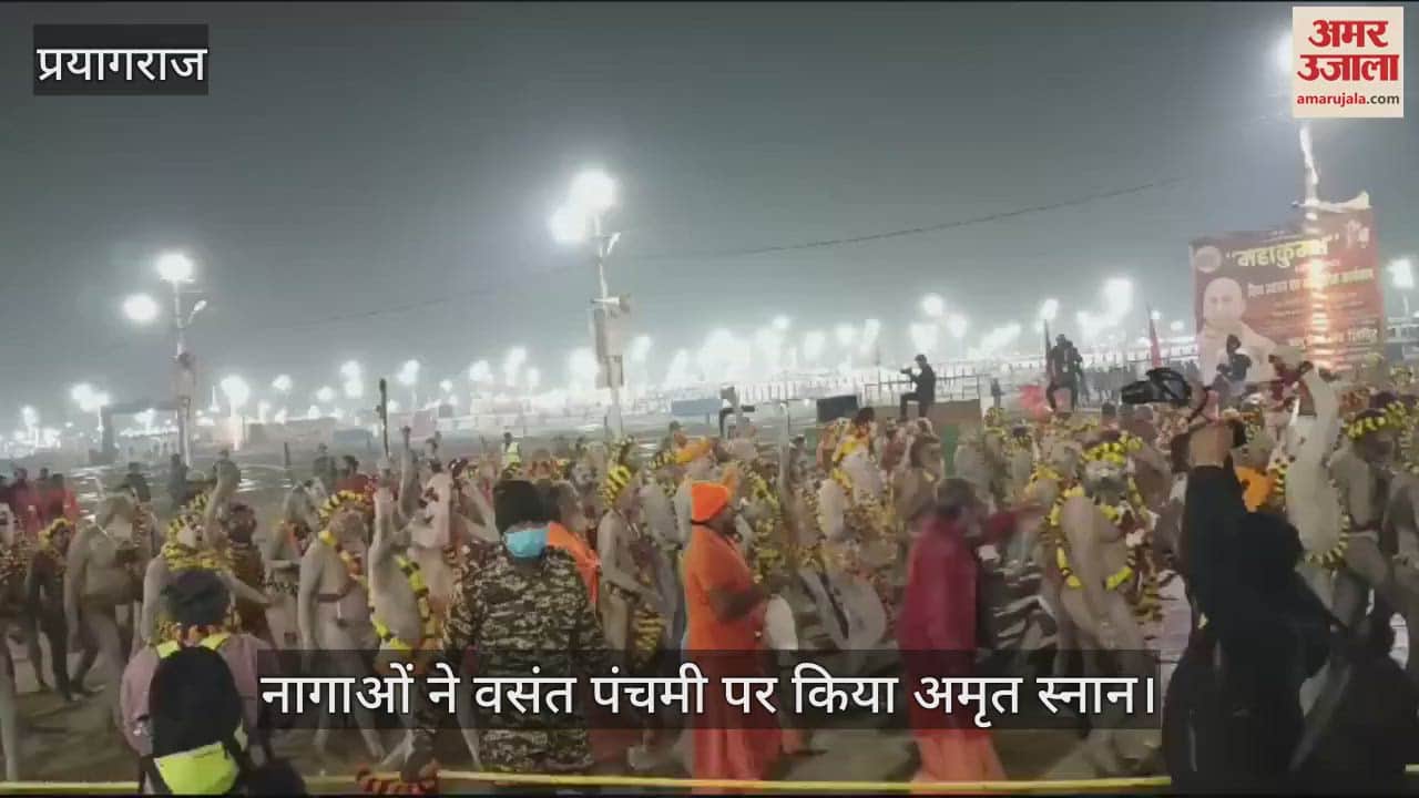 VIDEO : Nagas took bath in nectar, crowd of devotees gathered to see the splendor of the Akharas.