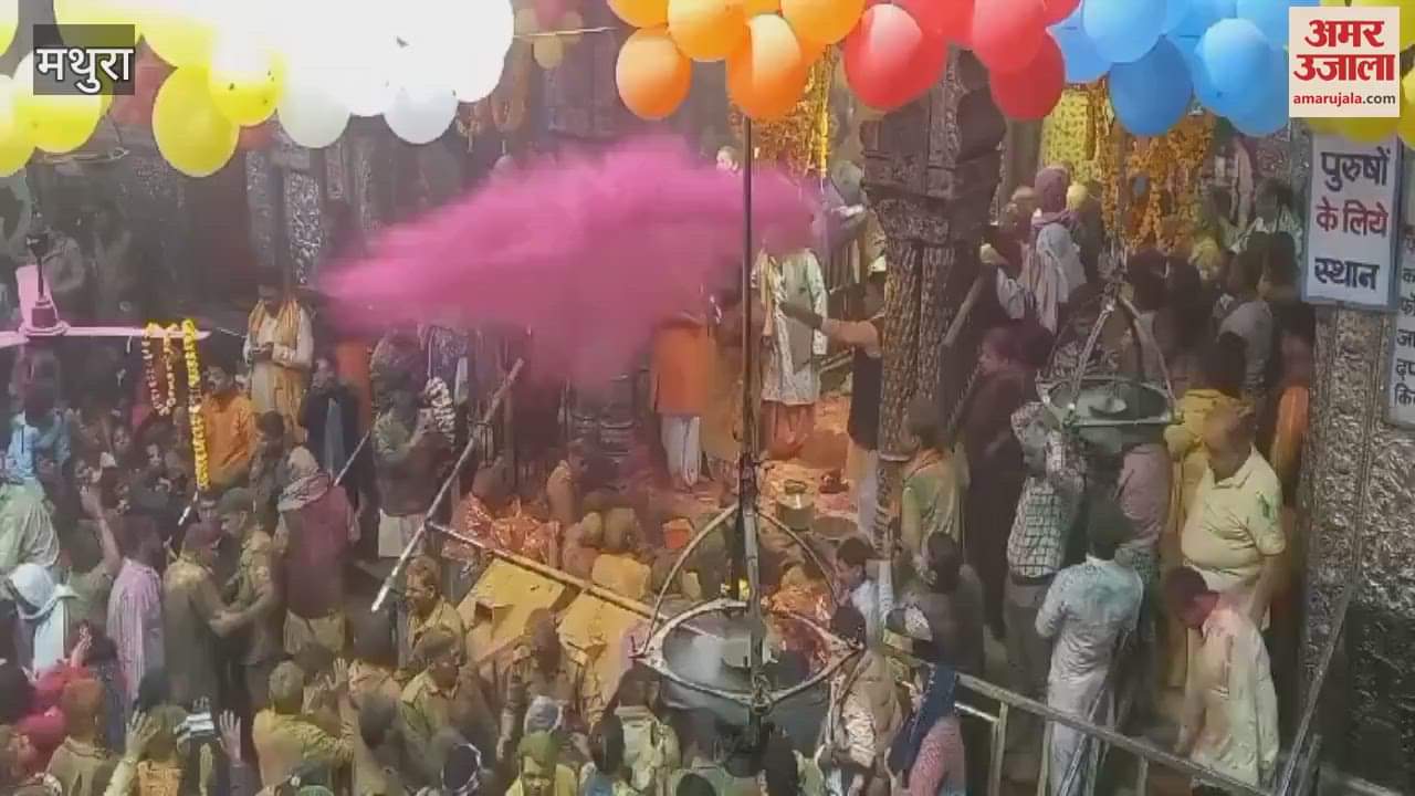VIDEO : Mathura Vrindavan Holi 2025 Begins on Basant Panchami