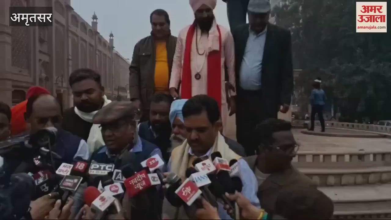 VIDEO : आंबेडकर की प्रतिमा की जांच करने अमृतसर पहुंची केंद्रीय जांच कमेटी
