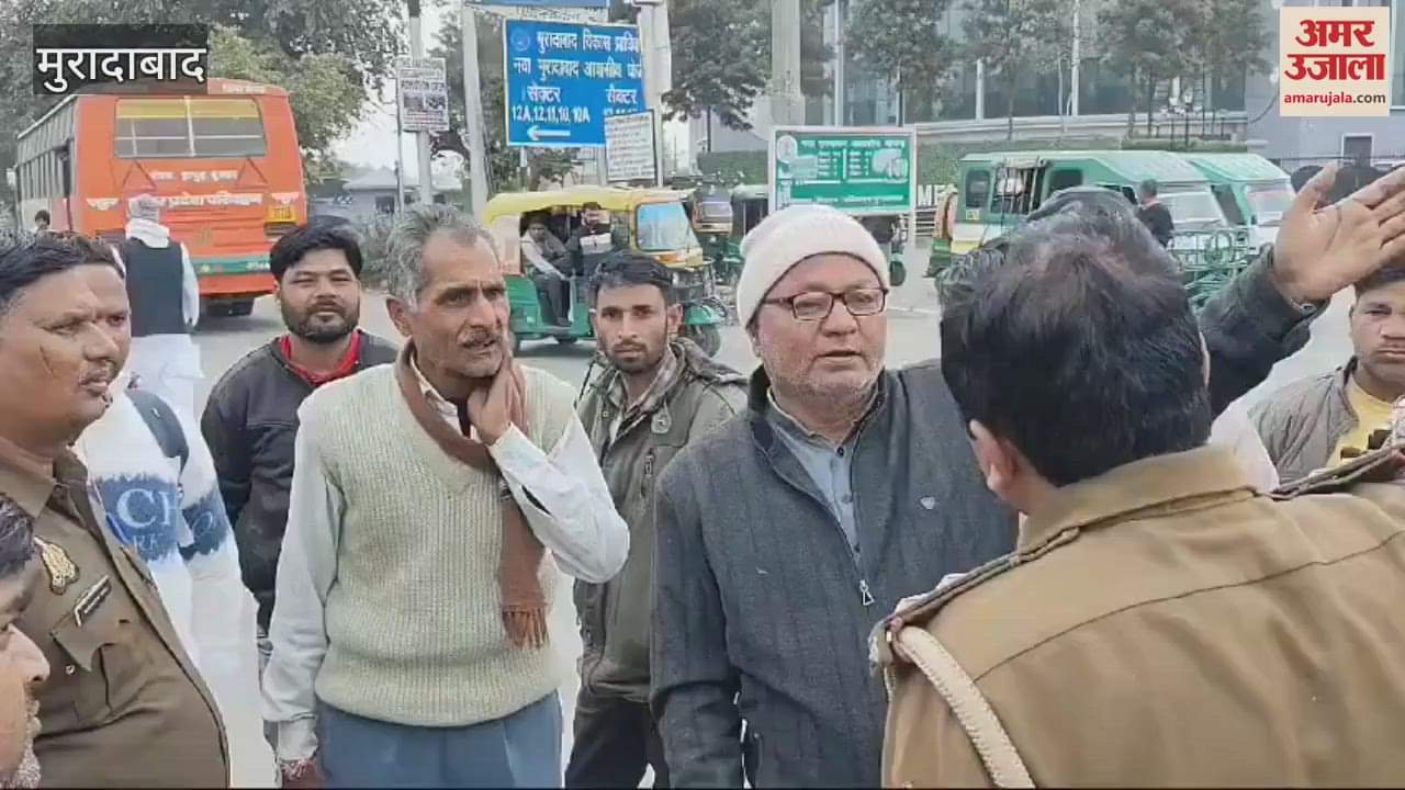 VIDEO : Ramganga bridge closed for traffic, huge jam on Jama Masjid bridge, vehicles also stuck in Tajpur underpass