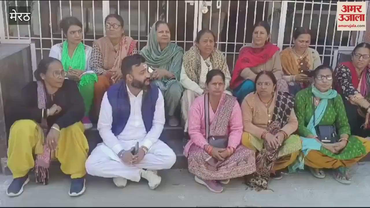 VIDEO : Meerut: Demand to register a case against those who demolished the temple of Chhath Maiya.