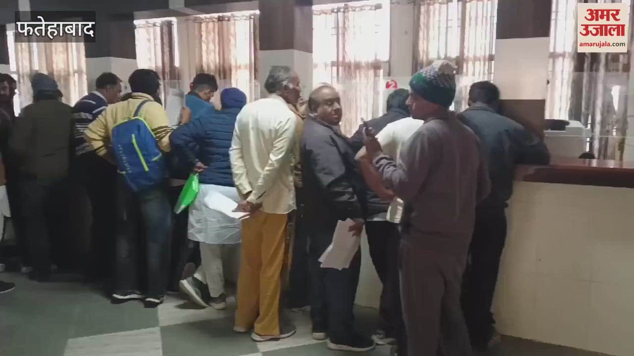 VIDEO : Registry started after three days in Fatehabad, crowd gathered in the office