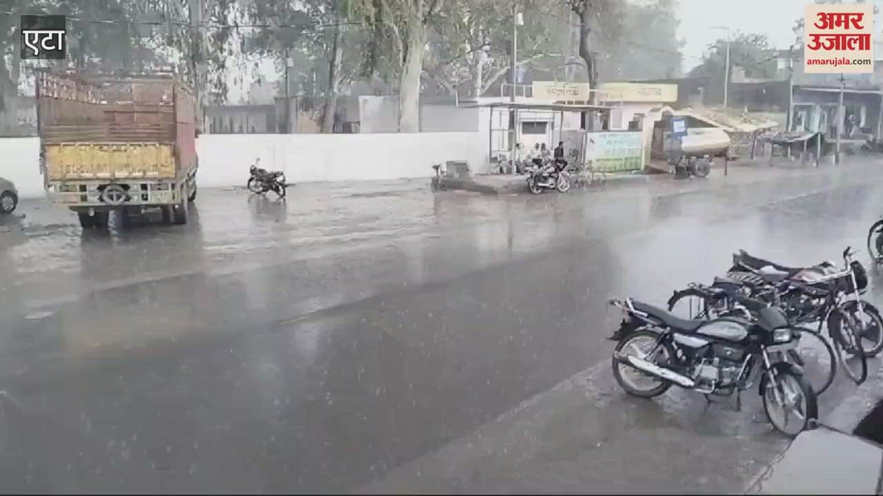 VIDEO : Heavy rain in Avagarh of Etah shivering cold will come again