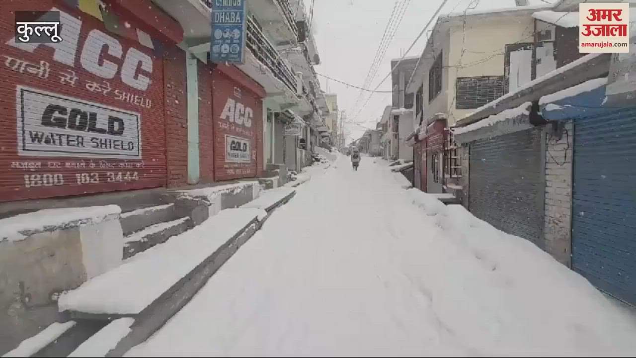 VIDEO : Snowfall continues in Keylong life in Lal Valley completely disrupted