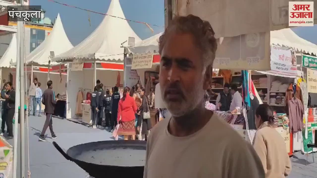 VIDEO : People became crazy about the mushroom pakoras made with desi ghee at the Khadi Festival in Panchkula
