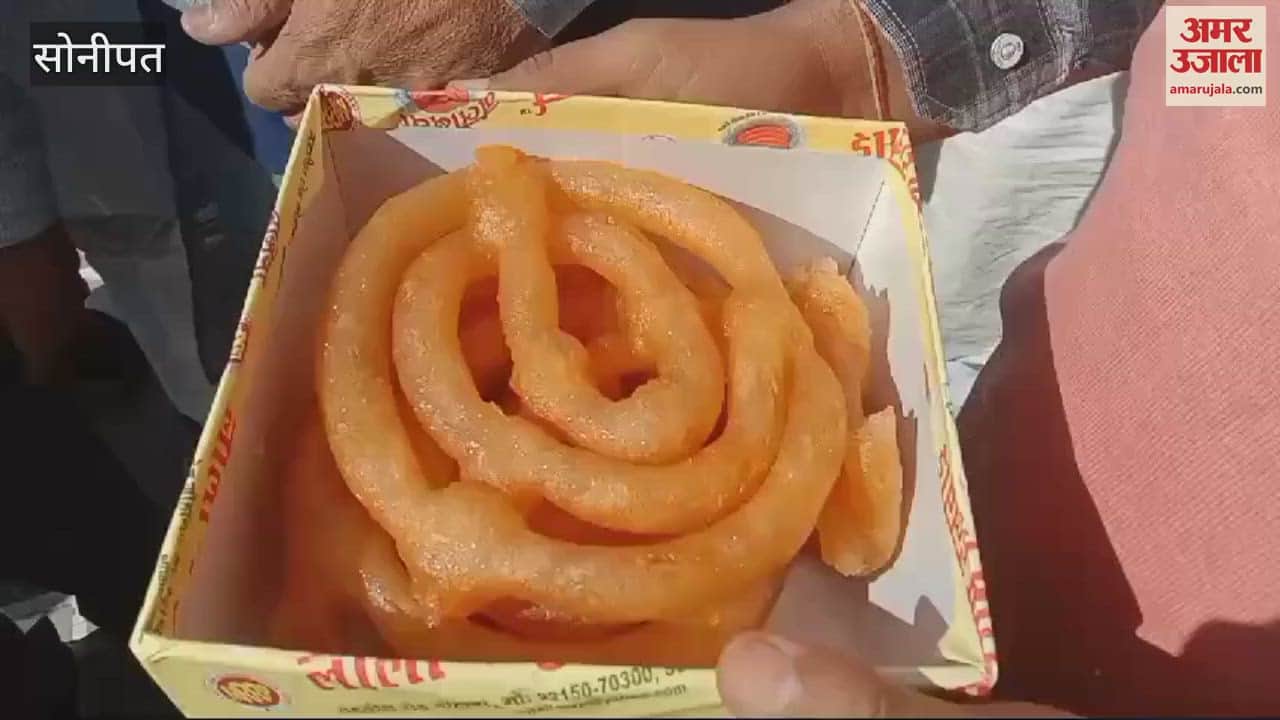 VIDEO : Workers in Sonipat celebrated BJP's formation of a full majority government by distributing jalebis