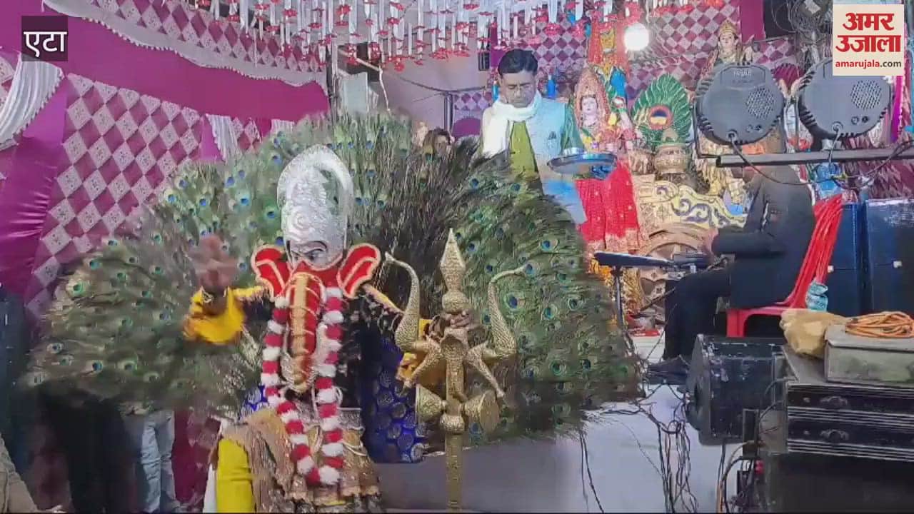 VIDEO : Devotees danced in Devi Jagran tableaux captivated the mind