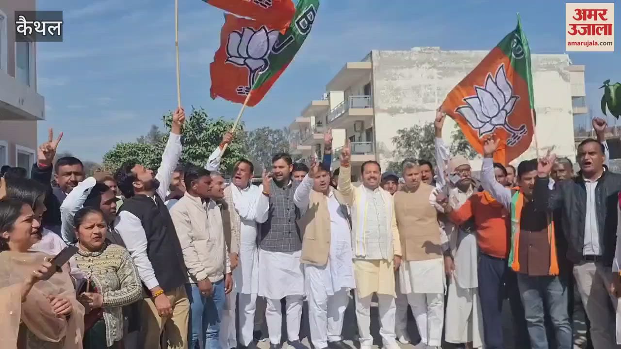 VIDEO : BJP's spectacular victory in Delhi elections, workers distributed victory jalebi in Kaithal