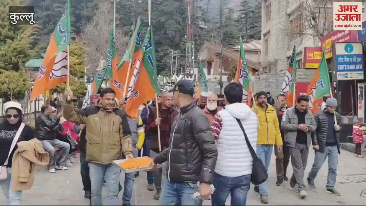 VIDEO : Celebration in Manali on BJP victory in Delhi rally held