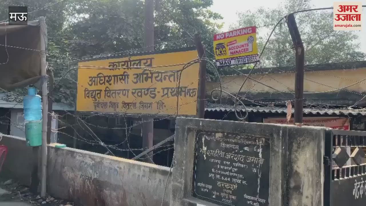 VIDEO : Despite huge budget cleaning is not done in mau waterlogging Vidyut Nigam office campus