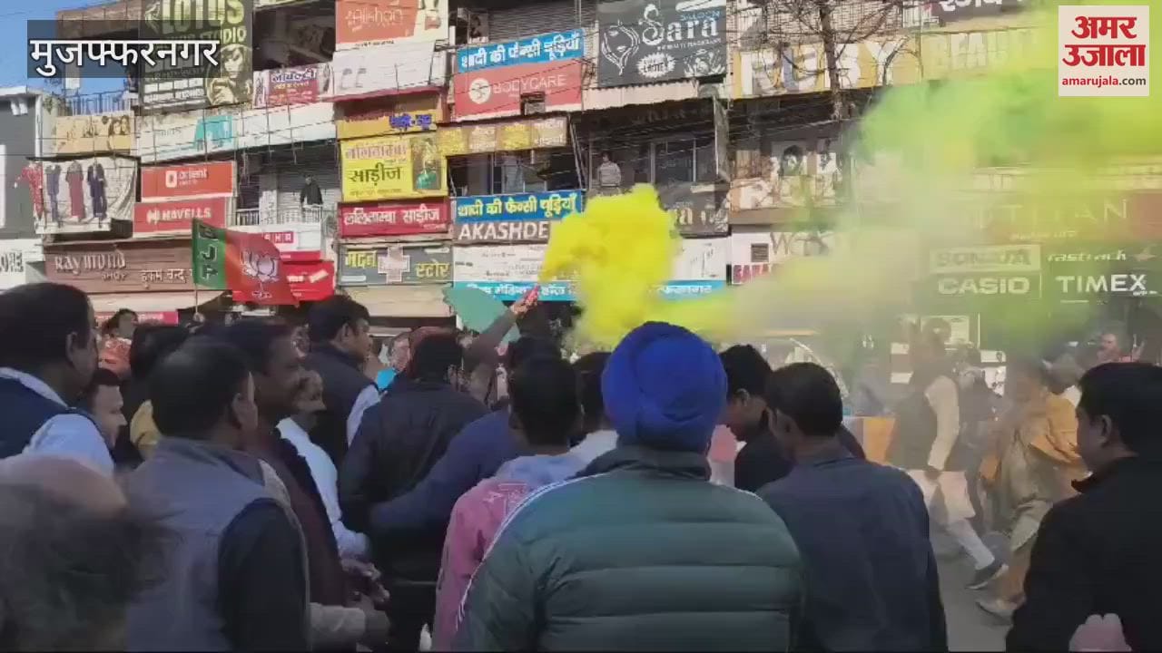 VIDEO : Muzaffarnagar: BJP workers celebrated after victory in Delhi