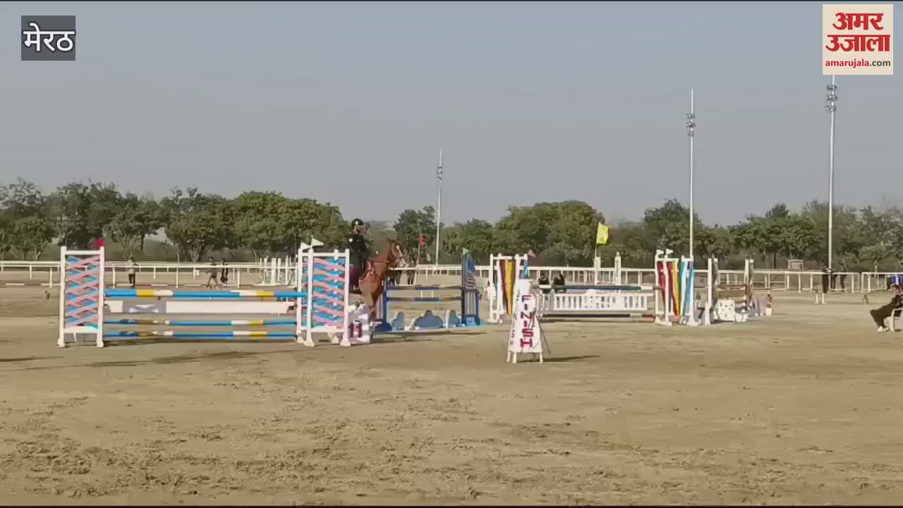 VIDEO : Meerut: Horse riding competition organized