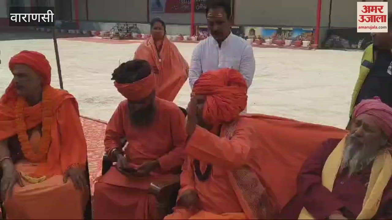 VIDEO : mahaKumbh in Kashi Naga Sadhus and Saints of Akharas came for worship devotees visited Baba Vishwanath