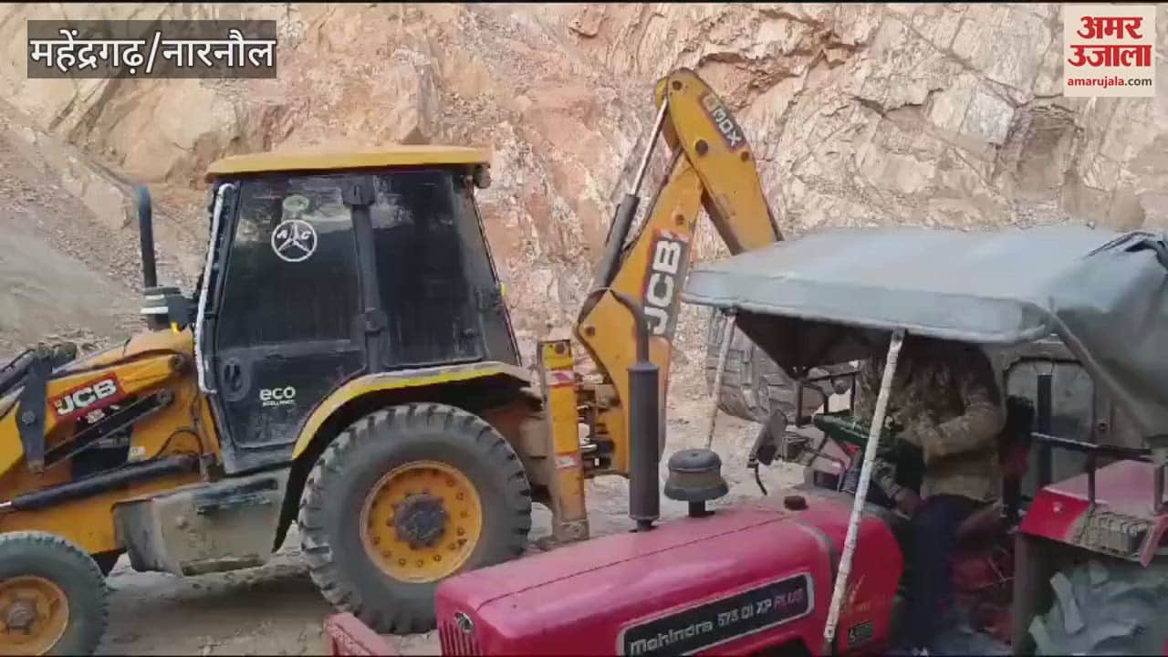 VIDEO : In Mahindergarh, the forest department team was surrounded and attacked by thieves