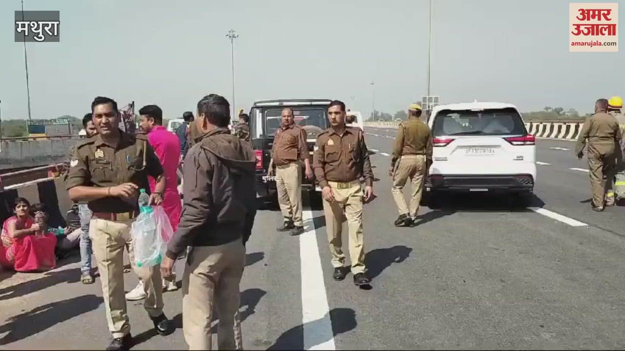 VIDEO : Big accident in Mathura two double decker buses collided with each other