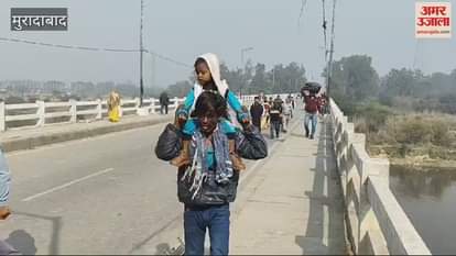 VIDEO : Ramganga bridge closed, 40 roadways buses allowed to enter Pitalnagari, relief to passengers
