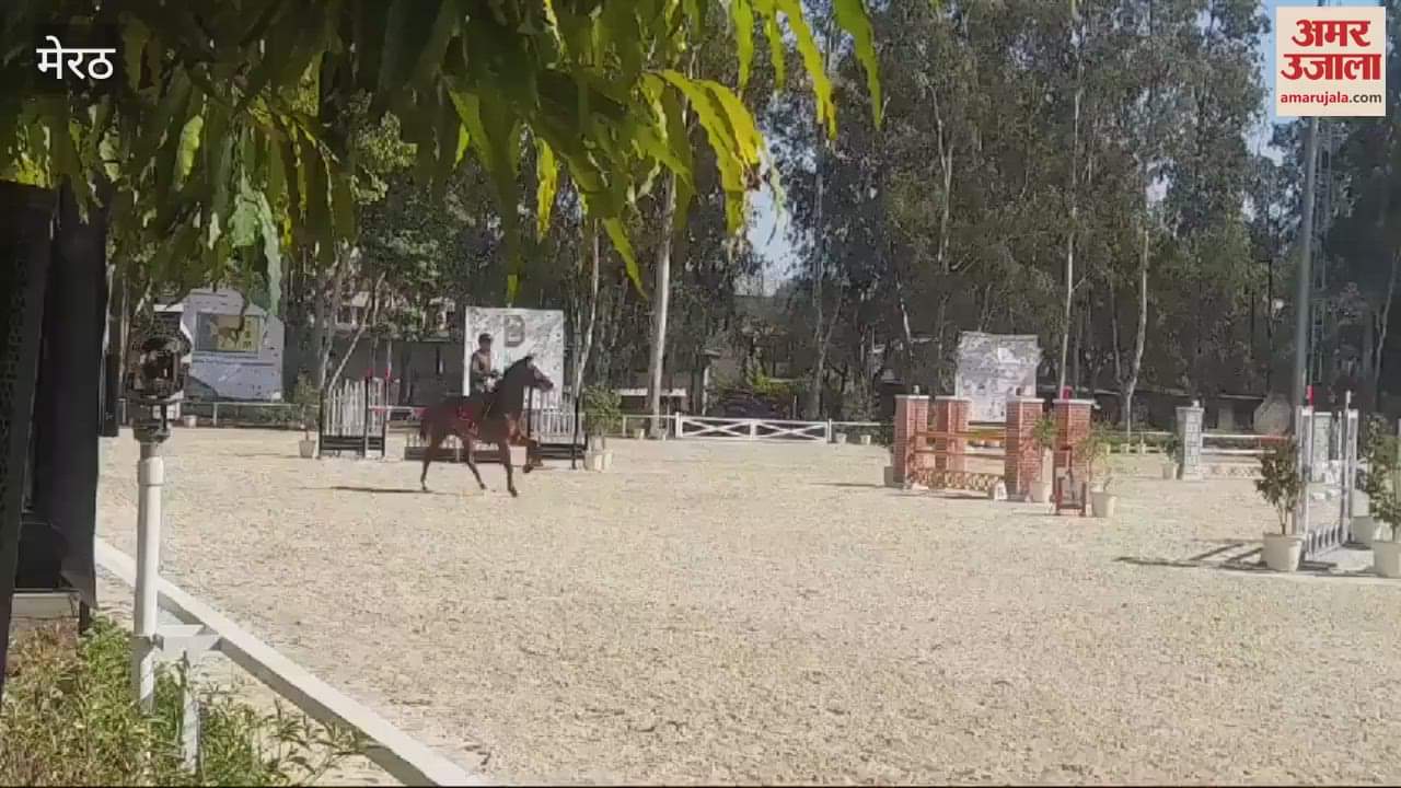 VIDEO : Meerut: Horse riding competition organized