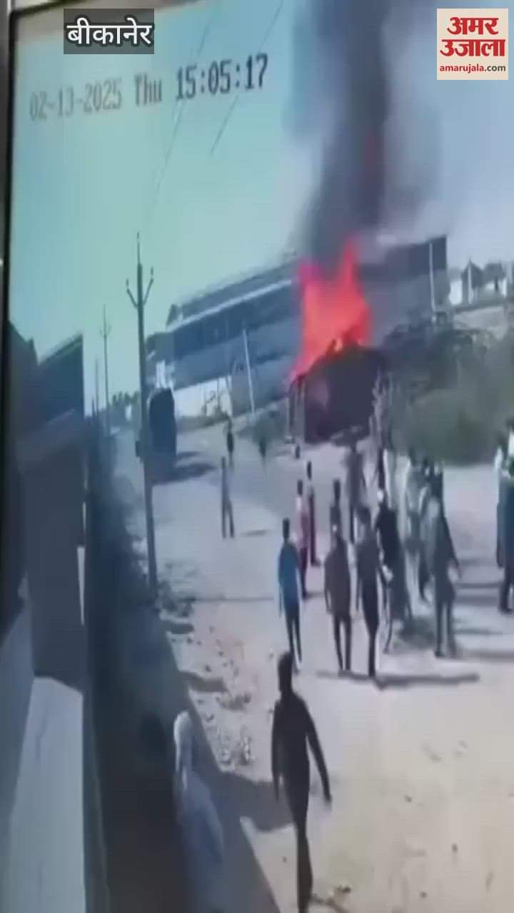 Scorpio driver set fire to a hut-like shop, CCTV footage surfaced