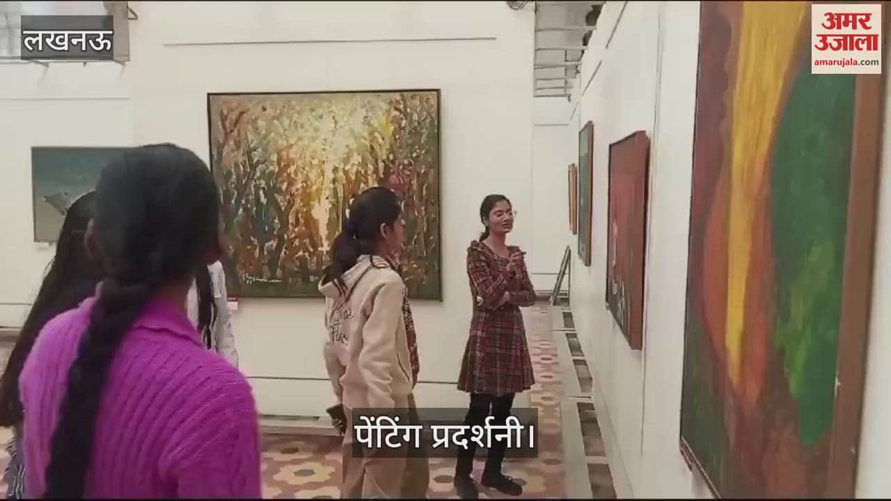 VIDEO : Lucknow: पेंटिंग प्रदर्शनी में एक से बढ़कर एक कलाकृतियों का प्रदर्शन