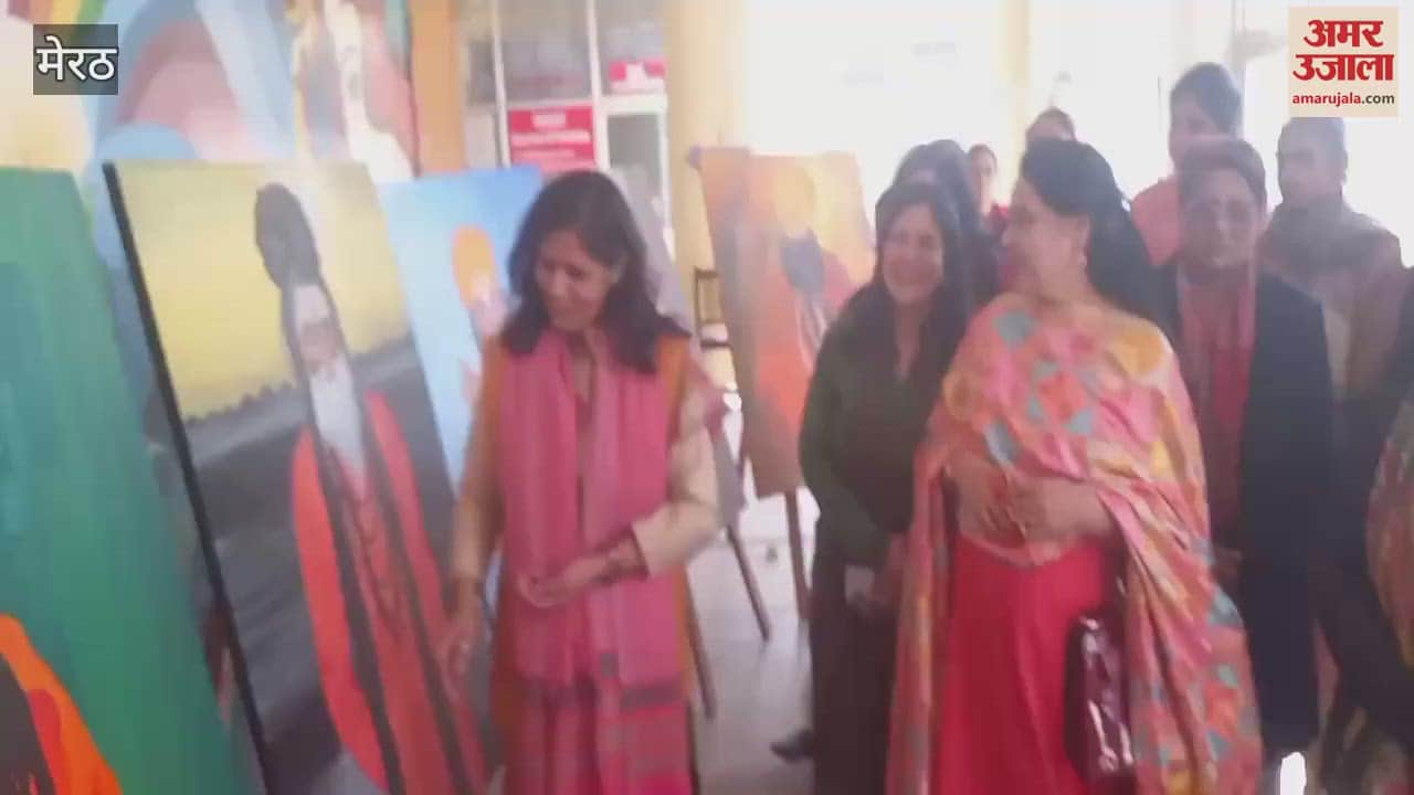 VIDEO : Meerut: Painting exhibition organized