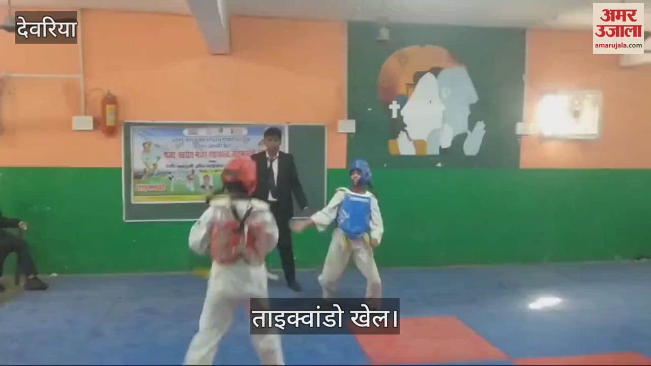VIDEO : 450 participants showed their strength in State Taekwondo Championship
