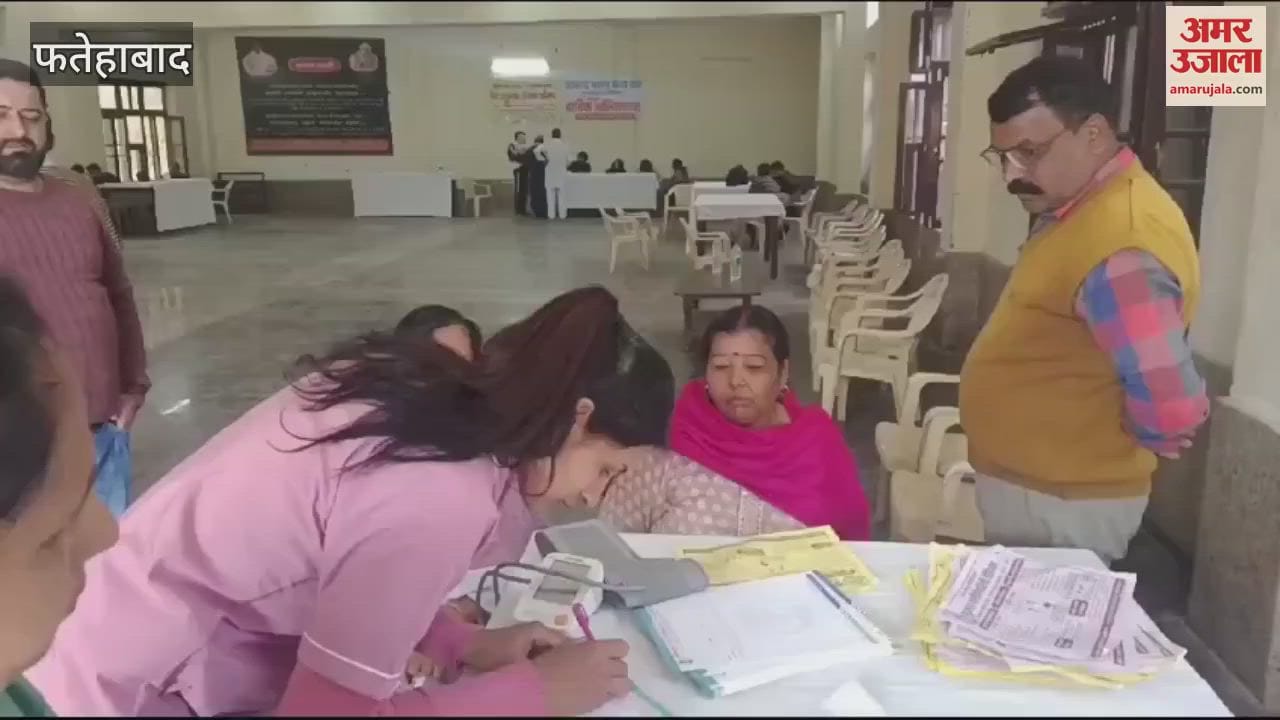 VIDEO : फतेहाबाद में जिंदगी संस्था की ओर से लगाया गया स्वास्थ्य जांच शिविर