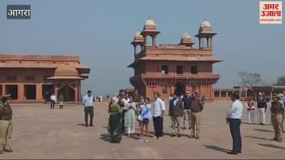 VIDEO : Former British Prime Minister Rishi Sunak visited the Sikri monument