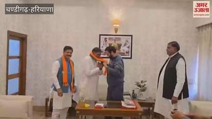 VIDEO : Big blow to Congress in Hisar Ramniwas Rada joins BJP