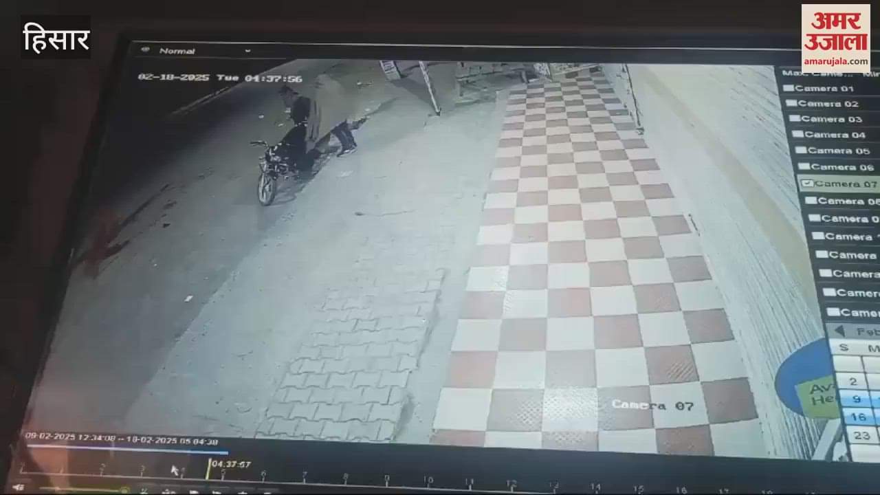 VIDEO : Shopkeepers reached Azad Nagar police station regarding incidents of theft in Hisar