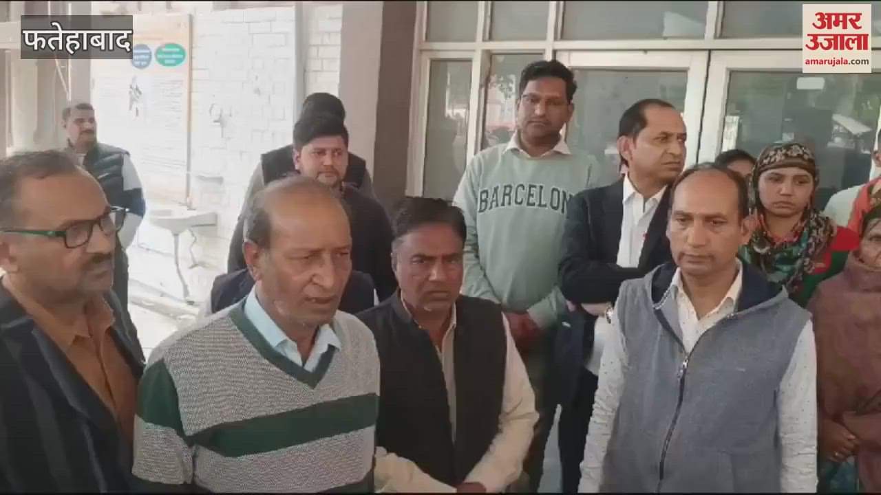 VIDEO : Demand for release of shopkeepers arrested in Fatehabad in social boycott case, people of the society met SP