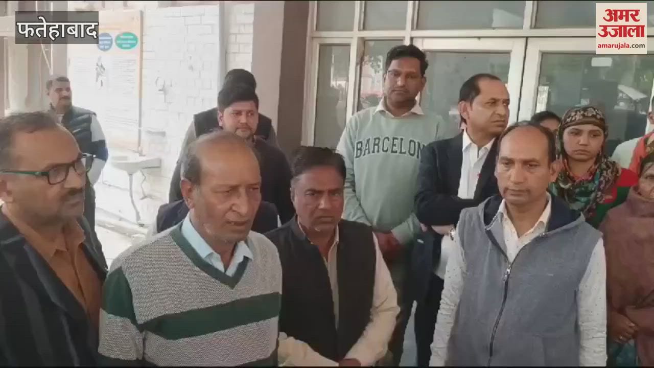 VIDEO : Demand for release of shopkeepers arrested in Fatehabad in social boycott case, people of the society met SP