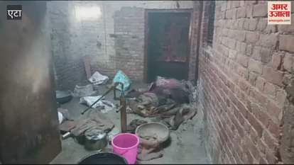 VIDEO : Cylinder caught fire during wedding preparations