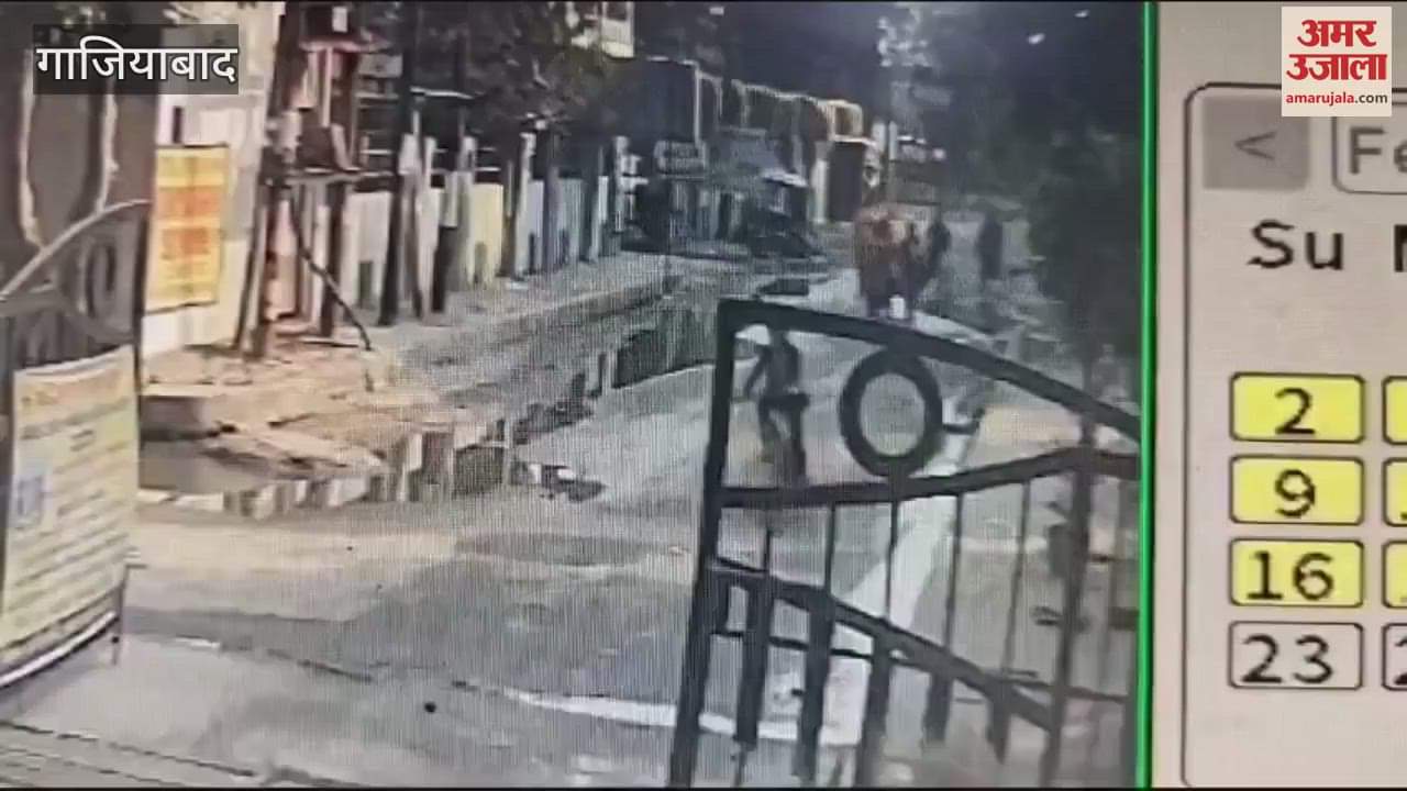 VIDEO : Attempt to snatch chain from bank manager wife in Indirapuram