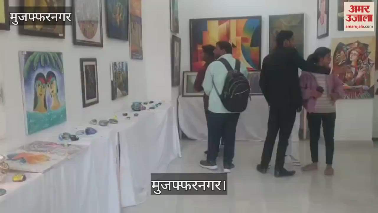 VIDEO : Crowd of youth gathered at the art gallery in Muzaffarnagar on the third day