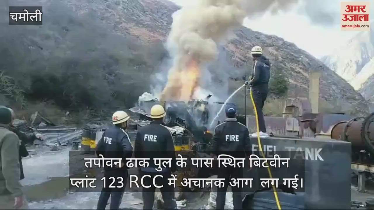 VIDEO : Fire broke out in a plant in Tapovan, fire service personnel immediately brought it under control