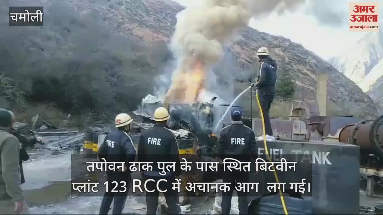 VIDEO : Fire broke out in a plant in Tapovan, fire service personnel immediately brought it under control