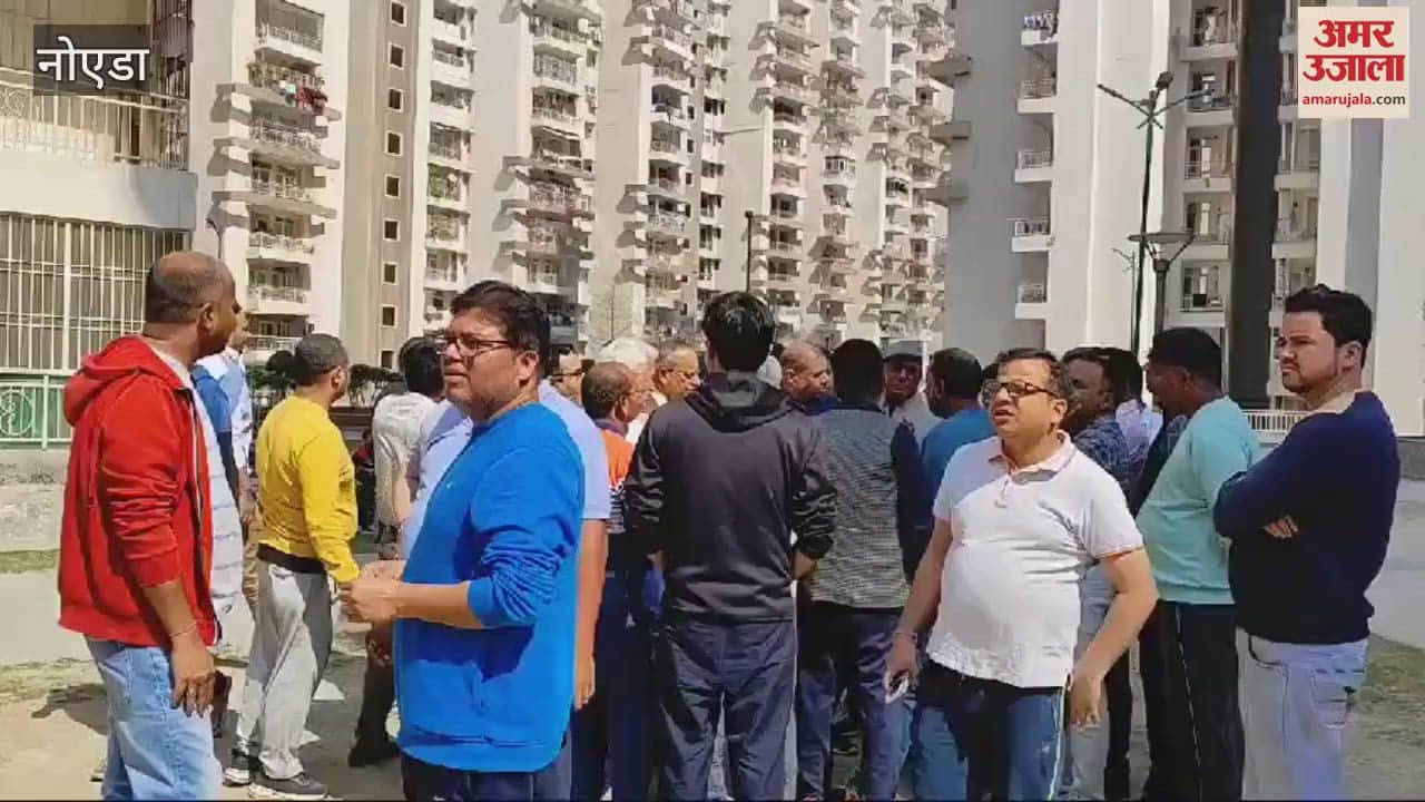 VIDEO : People troubled by the menace of stray dogs protest in Greater Noida