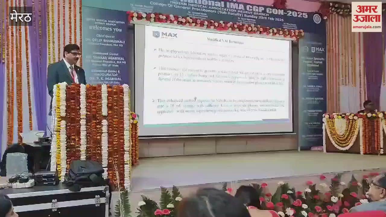VIDEO : Meerut: Expert doctors gathered in IMA, discussed diseases and treatment.
