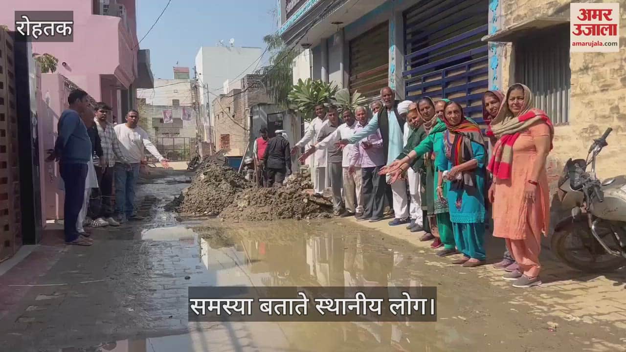 VIDEO : रोहतक में घरेलू गैस पाइप लाइन बिछाने से प्रभावित हुई कॉलोनी की पेयजल सप्लाई व्यवस्था