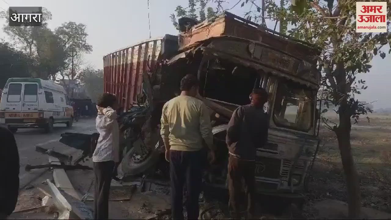 VIDEO : Fierce collision between truck and tractor this is the condition of both vehicles