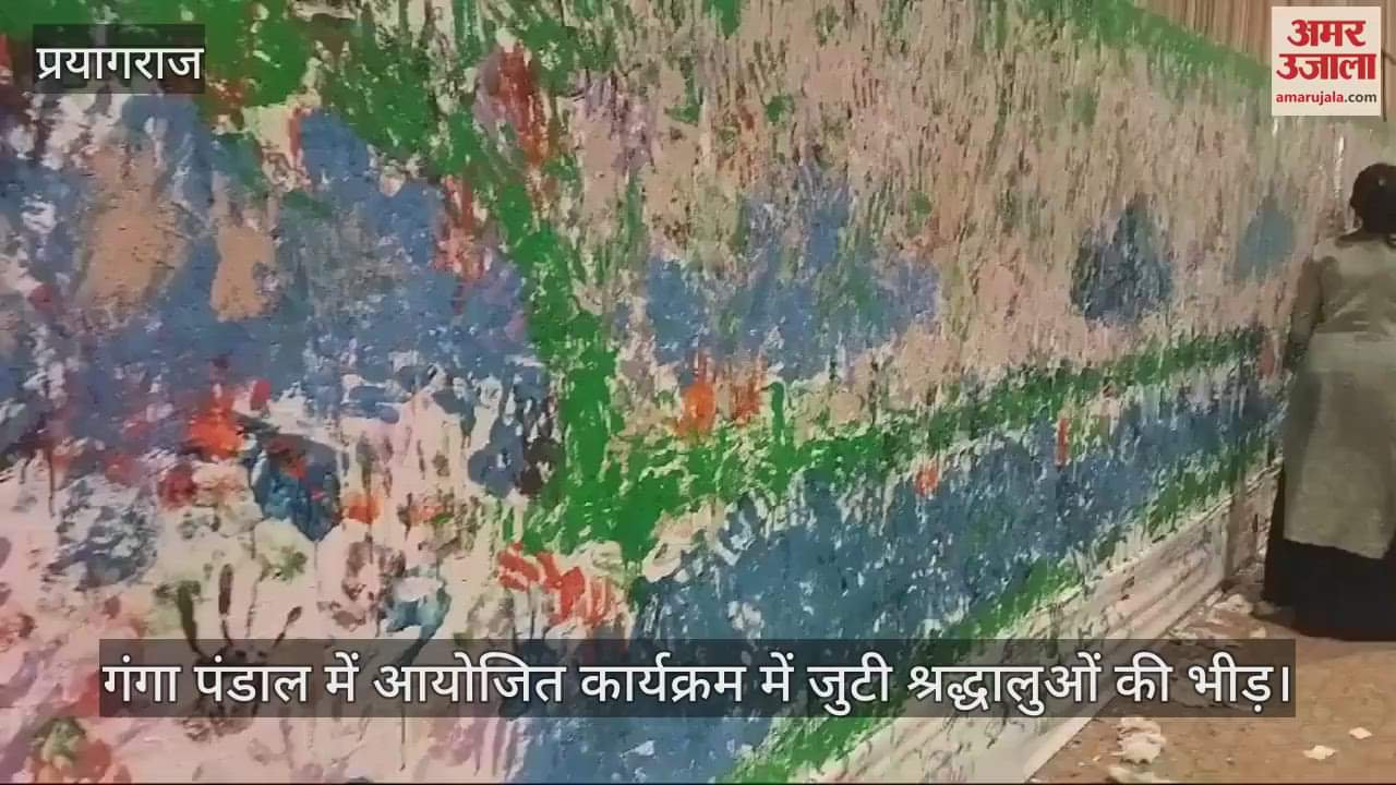 VIDEO : Palm impressions left to make record, program organized in Ganga Pandal