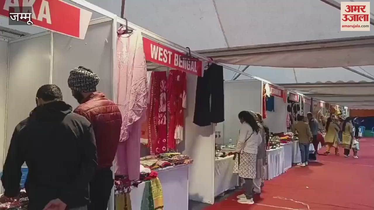 VIDEO : Excellent samples of traditional handicrafts of Jammu and Kashmir seen in Saras Mela