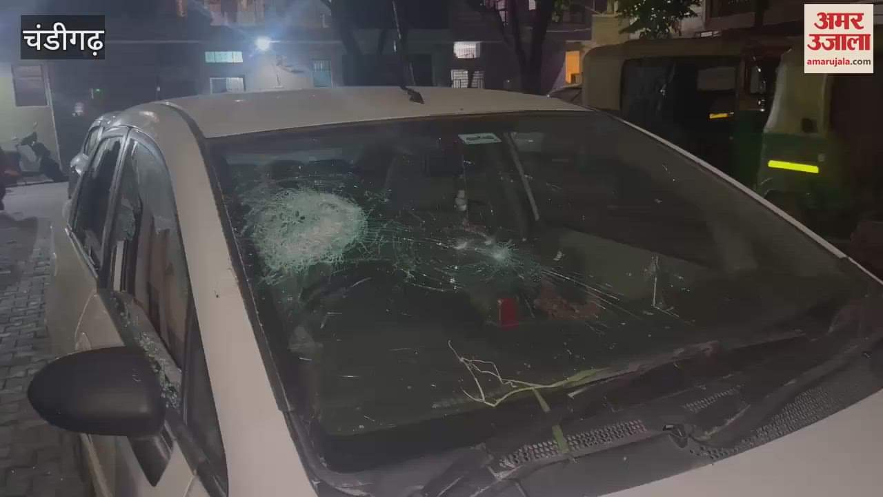 VIDEO : Dadumajra miscreants broke windows of cars parked outside houses in chandigarh
