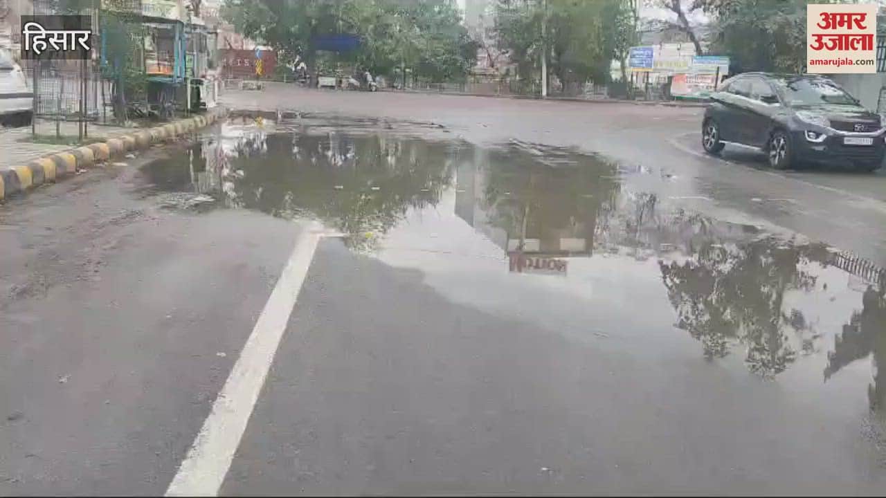 VIDEO : Due to the effect of western disturbance in Hisar, 2.8 mm rain occurred in the city
