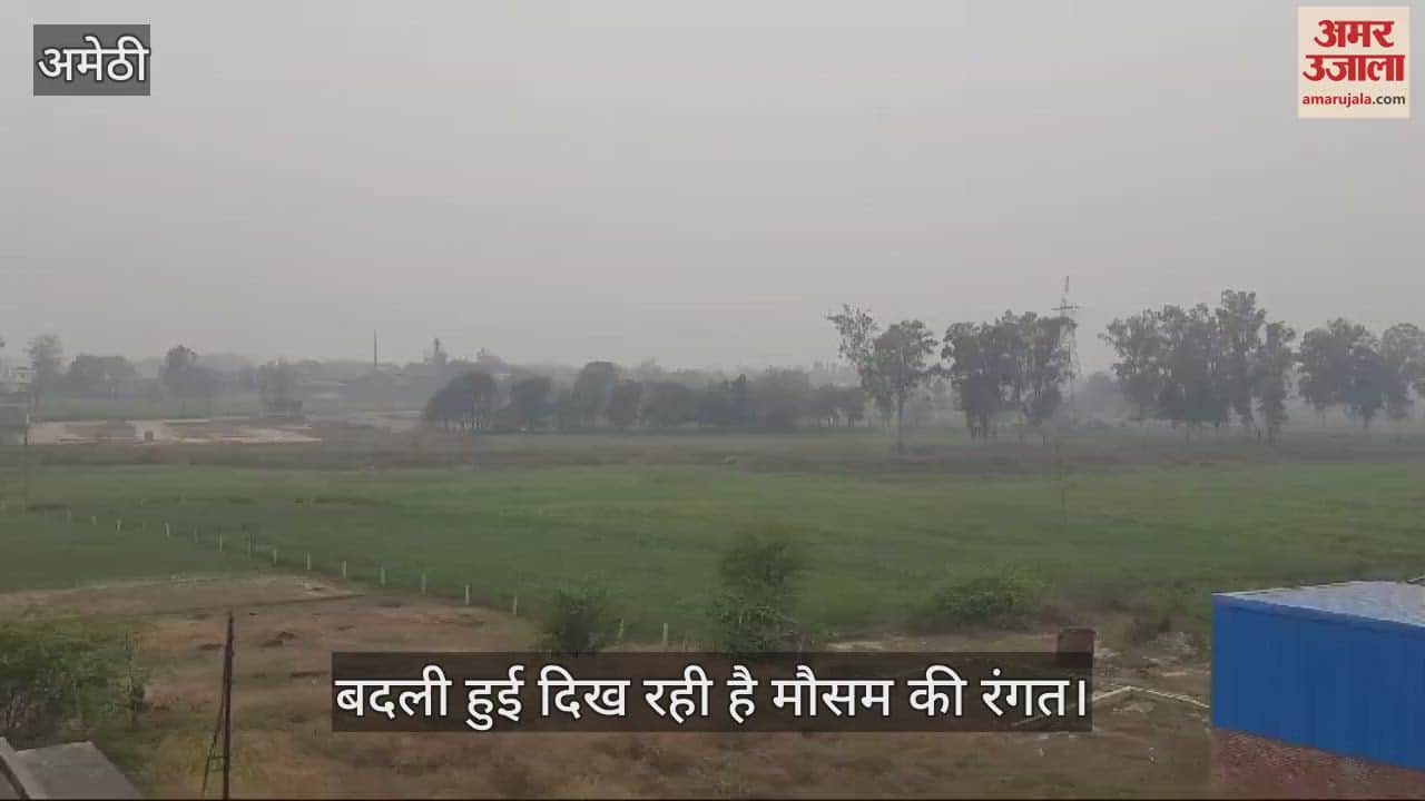 VIDEO : Amethi: आसमान में छाए बादल तो धुंध व कोहरे से बदली मौसम की रंगत
