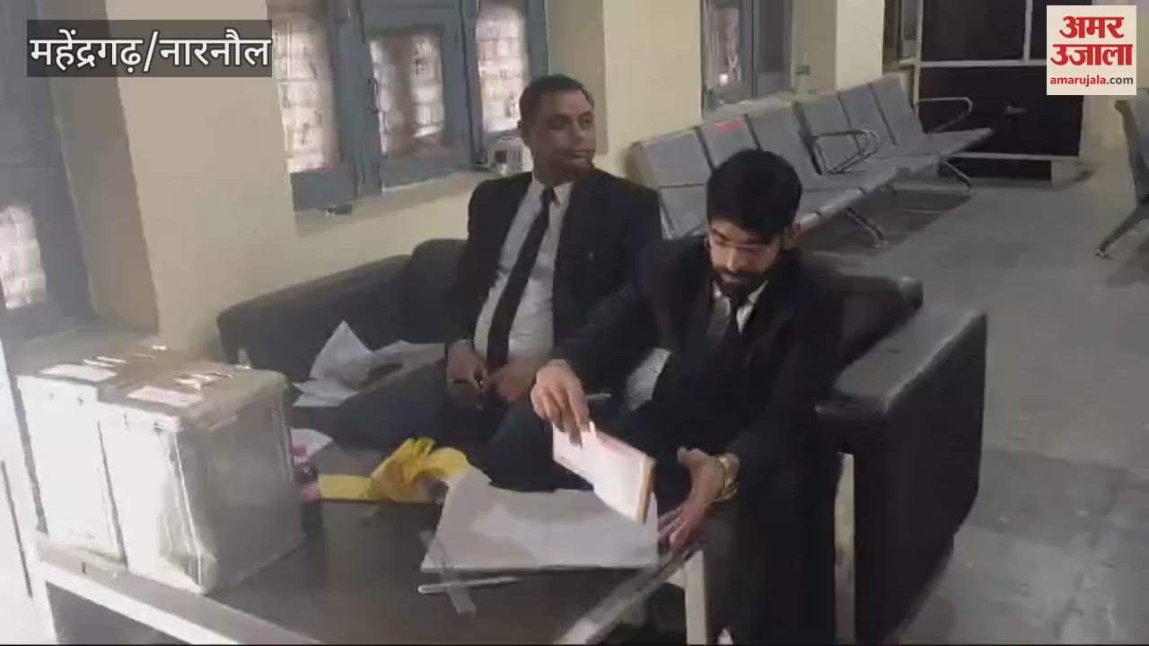 VIDEO : 50 percent voting completed in Kanina Bar in Mahendragarh till 12 noon