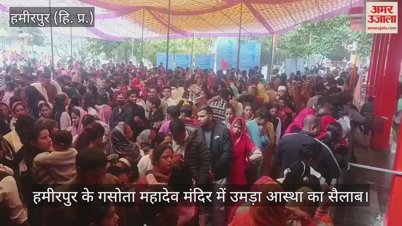VIDEO : wave of faith swelled at Gasota Mahadev temple in Hamirpur